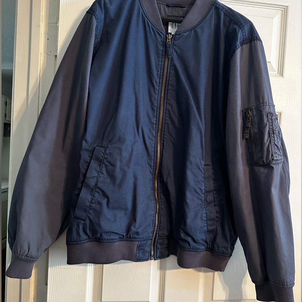 Men's Navy Bomber Jacket (Gap)